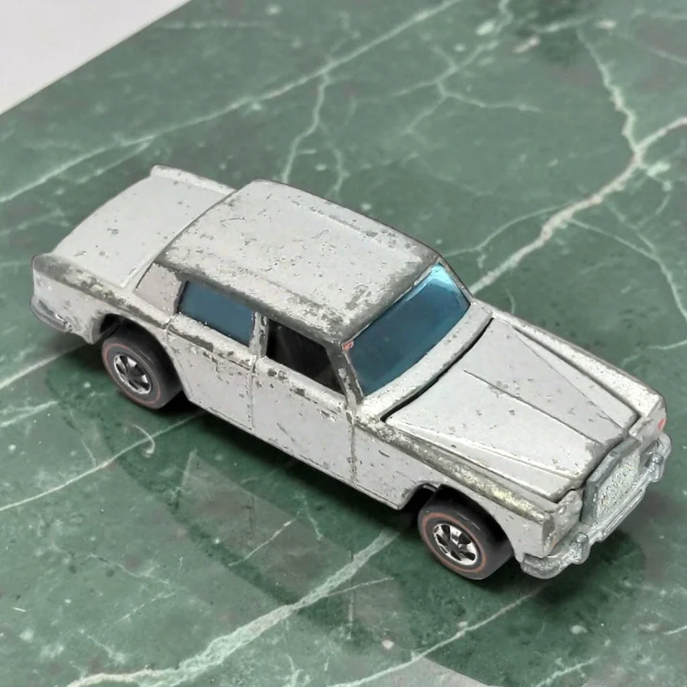VTG 60's Hot Wheels Rolls Royce Silver Shadow Redline Silver Hong Kong 1969 Rare